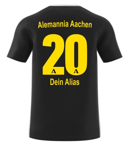 Artikelbild des Artikels “Alemannia Aachen eSports Adidas Trikot Saison 20/21 schwarz S-2XL 2XL | inkl. Druck (u.a.)“