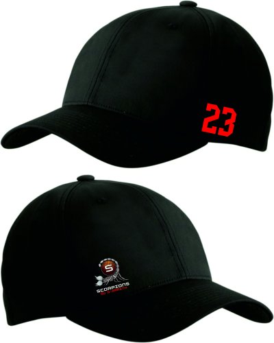 Artikelbild des Artikels “Scorpions Gierath Flexfit Kappe Basecap - schwarz mit Emblem und Schrift S/M“