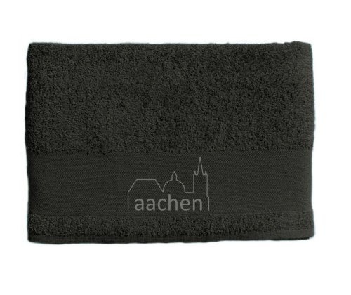 Artikelbild des Artikels “Aachen Dom Silhouette Duschtuch / Handtuch grau 70x140cm - 500g/m² “