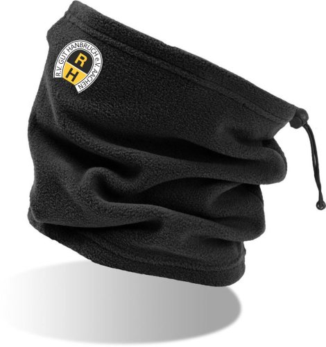 Artikelbild des Artikels “R.V. Gut Hanbruch Fleece 2in1 Halswärmer / Mütze Neckwarmer   Schal schwarz “