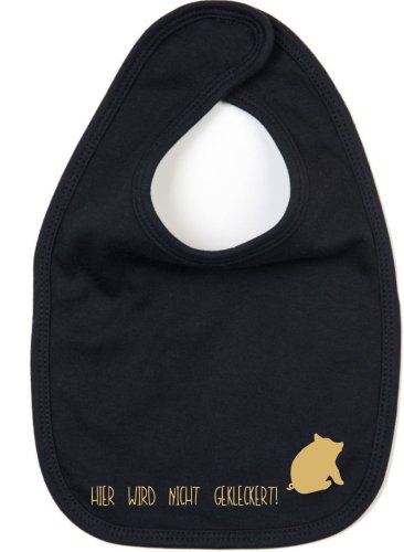 Artikelbild des Artikels “Goldenes Schwein BABY Lätzchen schwarz “