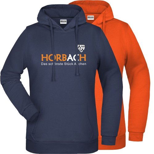 Artikelbild des Artikels “Horbach Damen Hoodie Kapuzenpullover Sweater navy / orange “