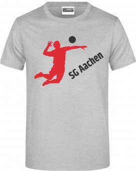 SG Aachen-Vaalserquartier HERREN T-Shirt "Volleyballer"  heather grey  G.116-5XL 