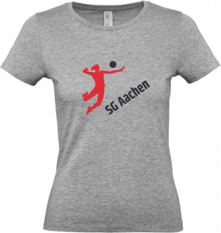 SG Aachen-Vaalserquartier DAMEN T-Shirt "Volleyballerin" heather grey Gr. XS-3XL 