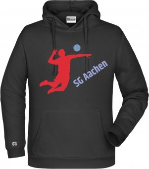 SG Aachen-Vaalserquartier HERREN Hoodie "Volleyballer" schwarz Gr. 116-5XL 