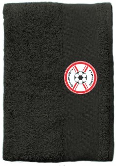 Spvgg Straß Duschtuch / Handtuch schwarz mit Wappen 70x140cm - 500g/m² 