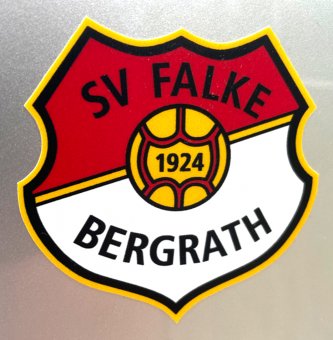SV Falke Bergrath Aufkleber weiß/transparent 