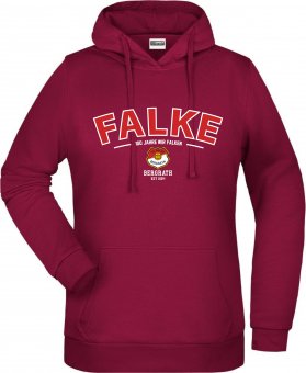 SV Falke Bergrath DAMEN
 Hoodie "100 Jahre Logo"  div. Farben Gr. XS-3XL XL | bordeaux