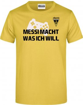 Alemannia Aachen eSports TShirt Shirt "MESSI" gelb Gr. 116 - 5XL 
