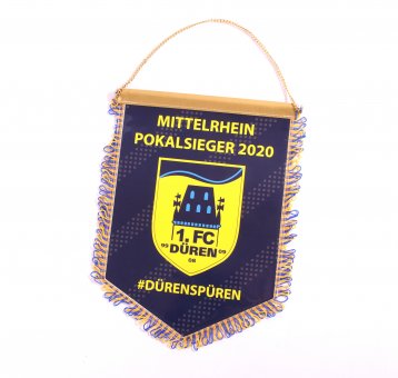 1. FC DÜREN Wimpel FVM Pokalsieger 2020 