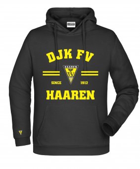 DJK FV Haaren Hoodie Kapuzenpullover "CLASSIC" div. Farben Gr. 116 - 5XL XL | schwarz | gelb