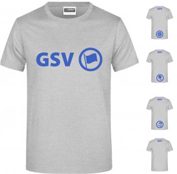 GSV HERREN T-Shirt "Basic"  heather grey Gr. 116 - 5XL 