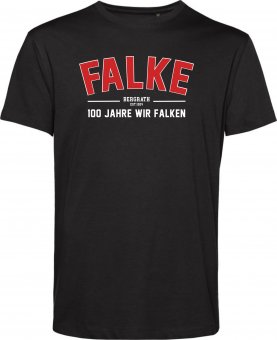 SV Falke Bergrath HERREN T-Shirt "100 Jahre Falken"  div. Farben Gr. 116 - 5XL L | schwarz