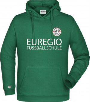 Euregio Fussballschule Hoodie Kapuzenpullover "Basic" grün Gr. 116 - 5XL 
