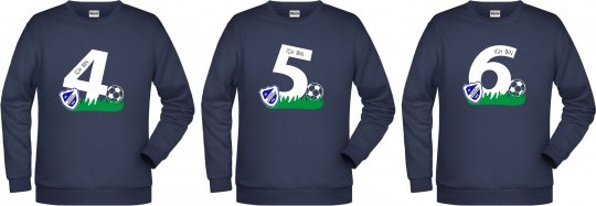 Eintracht Verlautenheide KINDER Sweater "Geburtstag" navy 98-164 