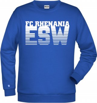 FC Rhenania Eschweiler Sweater "ESW" blau Gr. 116 - 5XL 