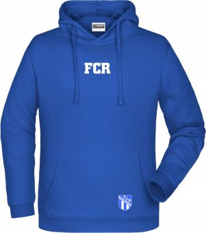 FC Rhenania Eschweiler Hoodie / Kapuzenpullover "BASIC" blau Gr. 116 - 5XL 