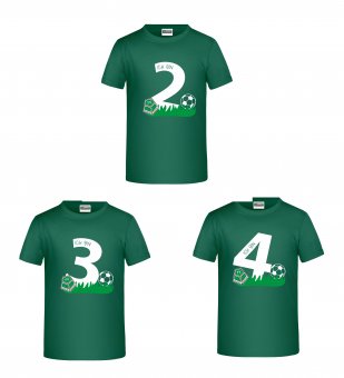 FV Vaalserquartier KINDER T-Shirt "Geburtstag" grün Gr. 98 - 164 