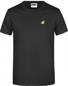 Goldenes Schwein HERREN T-Shirt "Schwein" schwarz Gr. 116 - 5XL 