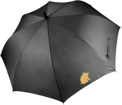 Goldenes Schwein Regenschirm schwarz mit Logo 120cm, Automatikverschluss 