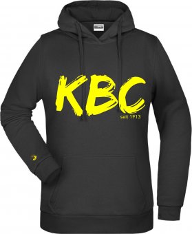 Kohlscheider BC DAMEN
 Hoodie "KBC"  div. Farben Gr. XS-3XL M | schwarz | gelb