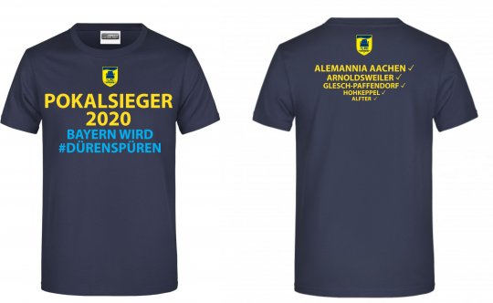 1. FC Düren TShirt Shirt "POKALSIEGER 2020" navy Gr. 116 - 5XL 