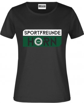 SV Sportfreunde Hörn DAMEN T-Shirt Oberteil "Logo Print" schwarz 