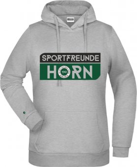 SV Sportfreunde Hörn DAMEN Hoodie Kapuzenpullover "Logo Print" hetahergrey 