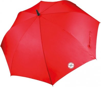 Spvgg Straß Regenschirm rot mit Wappen 120cm, Automatikverschluss 