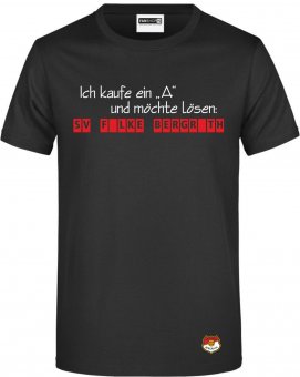 SV Falke Bergrath HERREN T-Shirt "Glücksrad" schwarz Gr. 116 - 5XL 