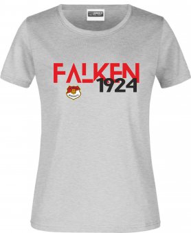 SV Falke Bergrath DAMEN T-Shirt "Falken"  heather grey Gr.S - 3XL 