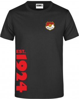 SV Falke Bergrath HERREN T-Shirt "EST." schwarz Gr. 116 - 5XL 