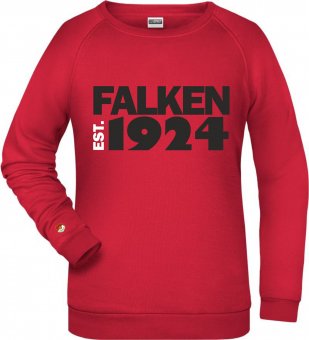 SV Falke Bergrath DAMEN Sweater "EST." rot S-3XL 
