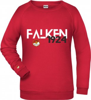 SV Falke Bergrath DAMEN Sweater "Falken" rot S-3XL 