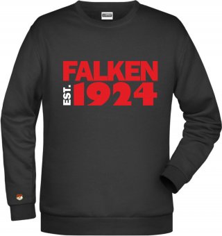 SV Falke Bergrath HERREN Sweater "EST." schwarz 116-5XL 