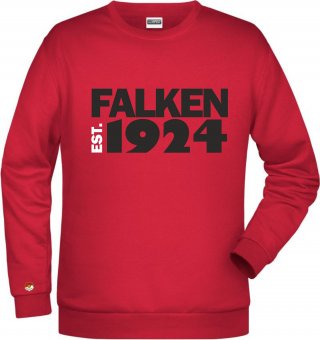 SV Falke Bergrath HERREN Sweater "EST." rot 116-5XL 