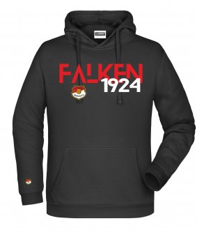 SV Falke Bergrath HERREN Hoodie Kapuzenpullover "Falken" schwarz Gr. 116 - 5XL 152