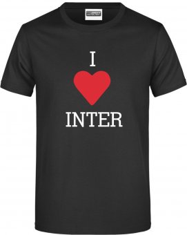 TFC Inter Troisdorf T-Shirt "LOVE" schwarz Gr. 116 - 5XL 