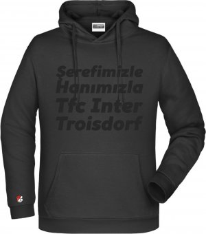 TFC Inter Troisdorf Hoodie Kapuzenpullover "Serefimizle" schwarz Gr. 116 - 5XL 