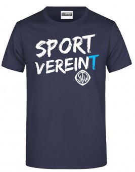 TSVW HERREN T-Shirt Oberteil "VEREINT" Gr. 116 - 5XL S | navy