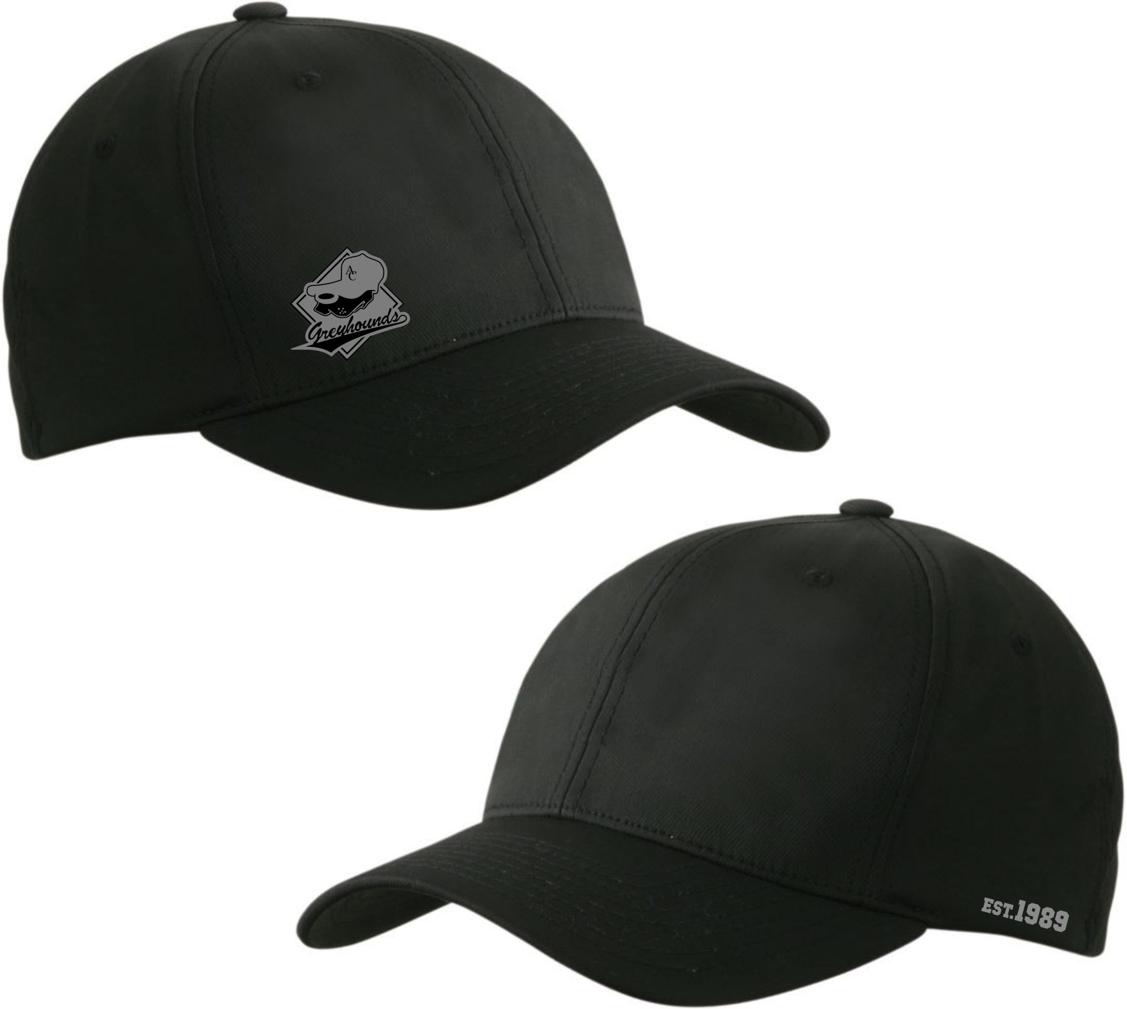  Artikelbild 1 des Artikels “Greyhounds Flexfit Basecap - schwarz mit Emblem und Schrift L/XL“