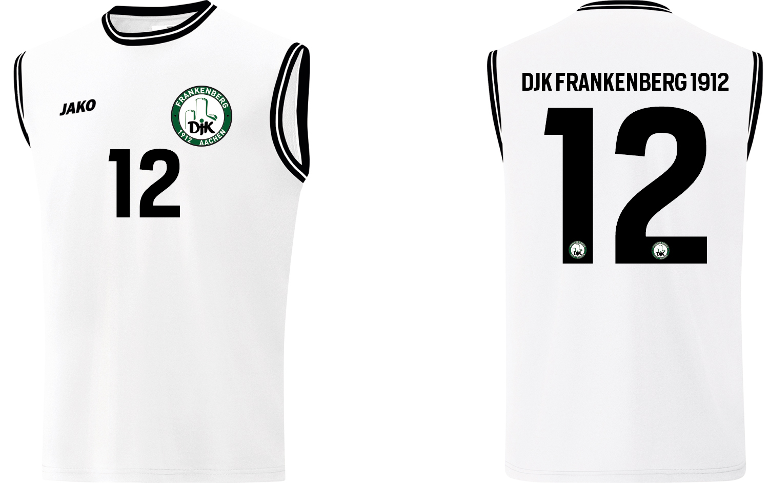  Artikelbild 1 des Artikels “DJK Frankenberg JAKO CENTER Baskettballtrikot weiß - Gr. XXS-3XL “