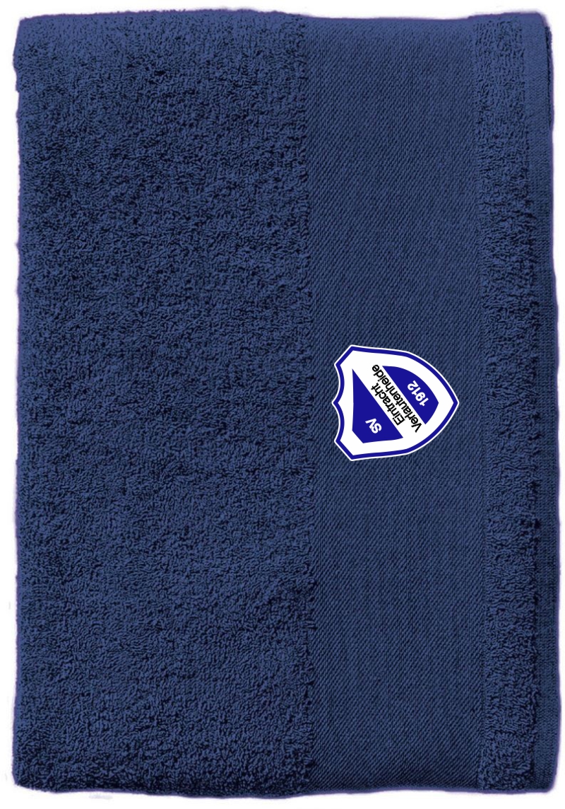  Artikelbild 1 des Artikels “Eintracht Verlautenheide Duschtuch / Handtuch navy mit Wappen 70x140cm - 500g/m² “