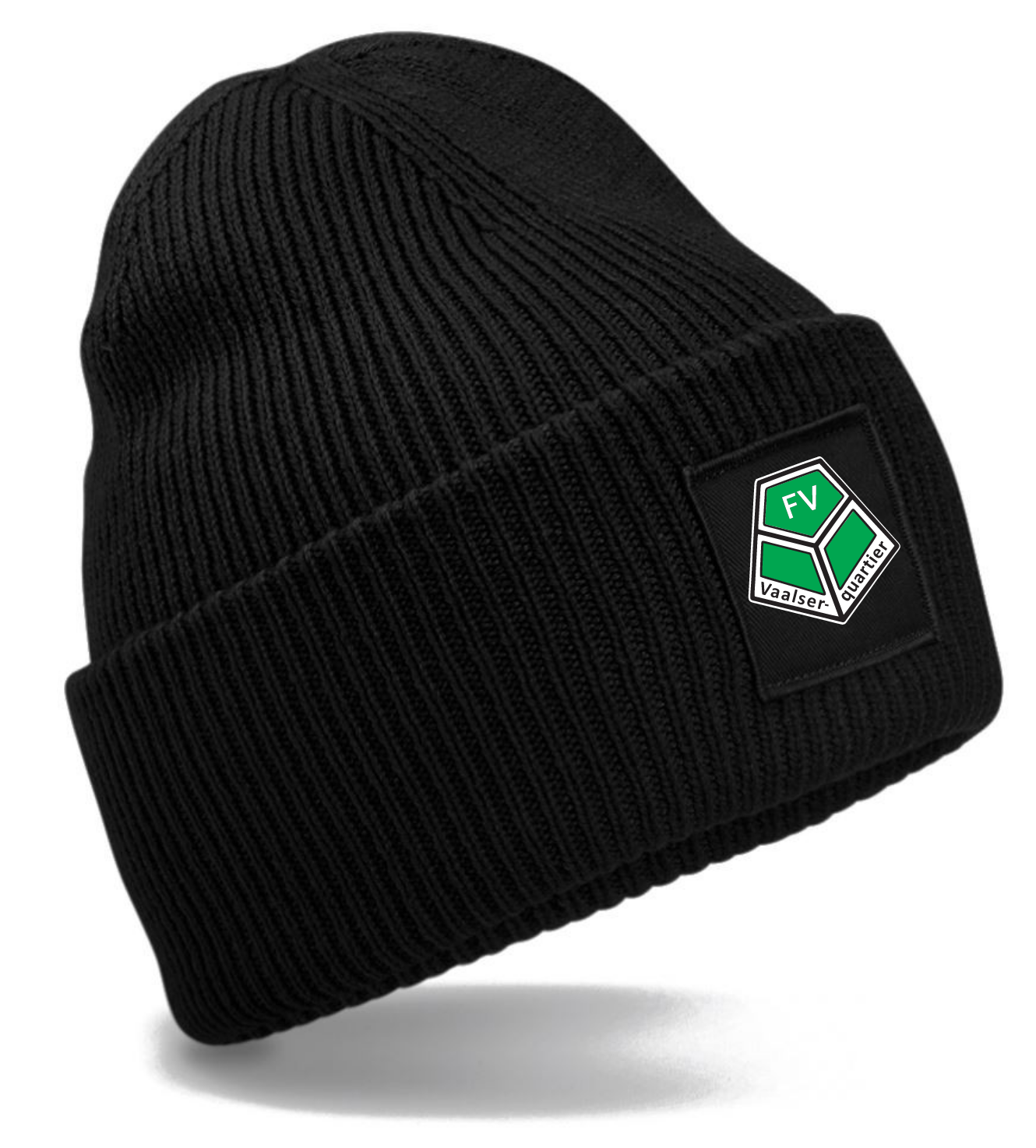  Artikelbild 1 des Artikels “FVV Strickmütze mit Patch für Erwachsene / Teens schwarz“