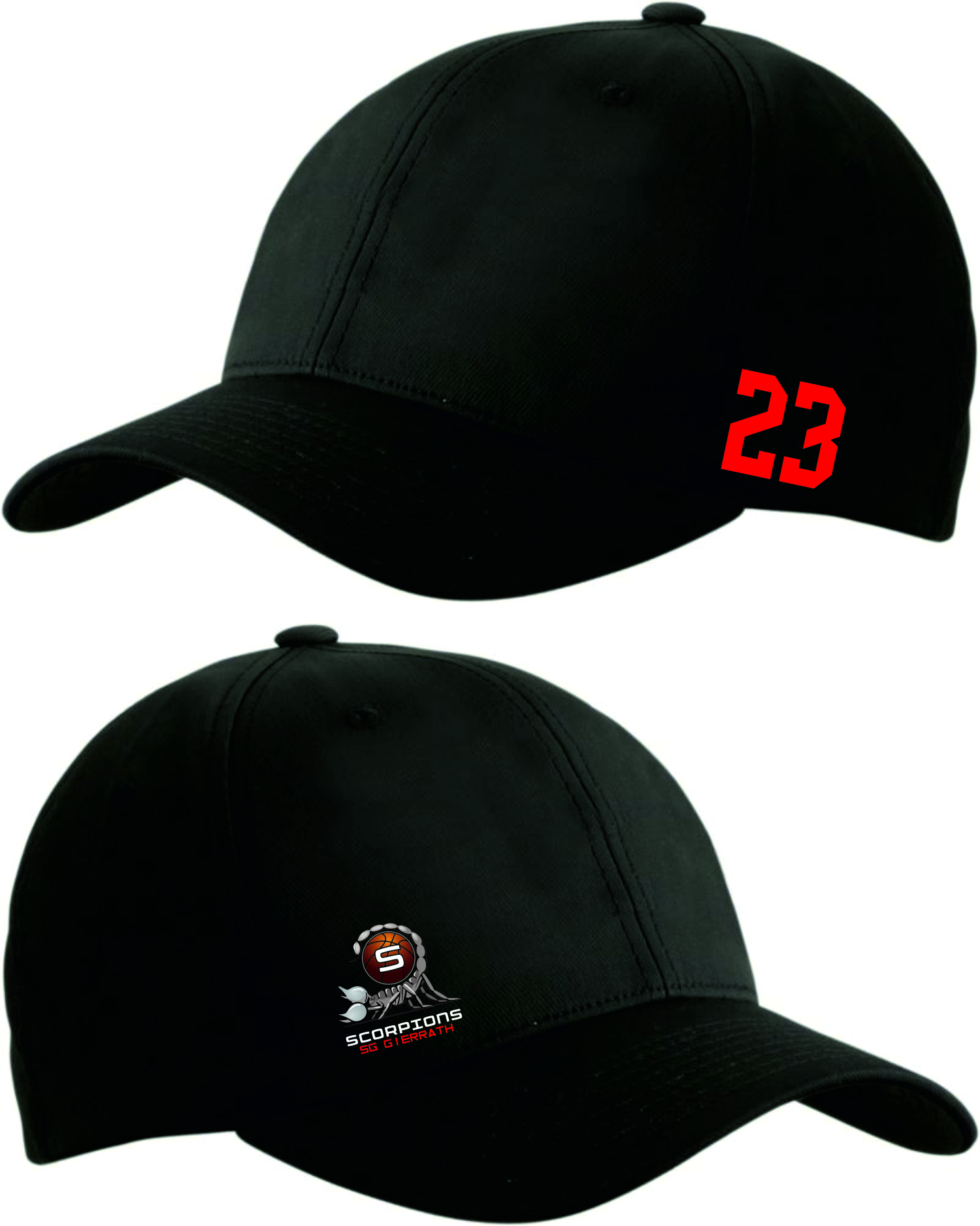  Artikelbild 1 des Artikels “Scorpions Gierath Flexfit Kappe Basecap - schwarz mit Emblem und Schrift S/M“