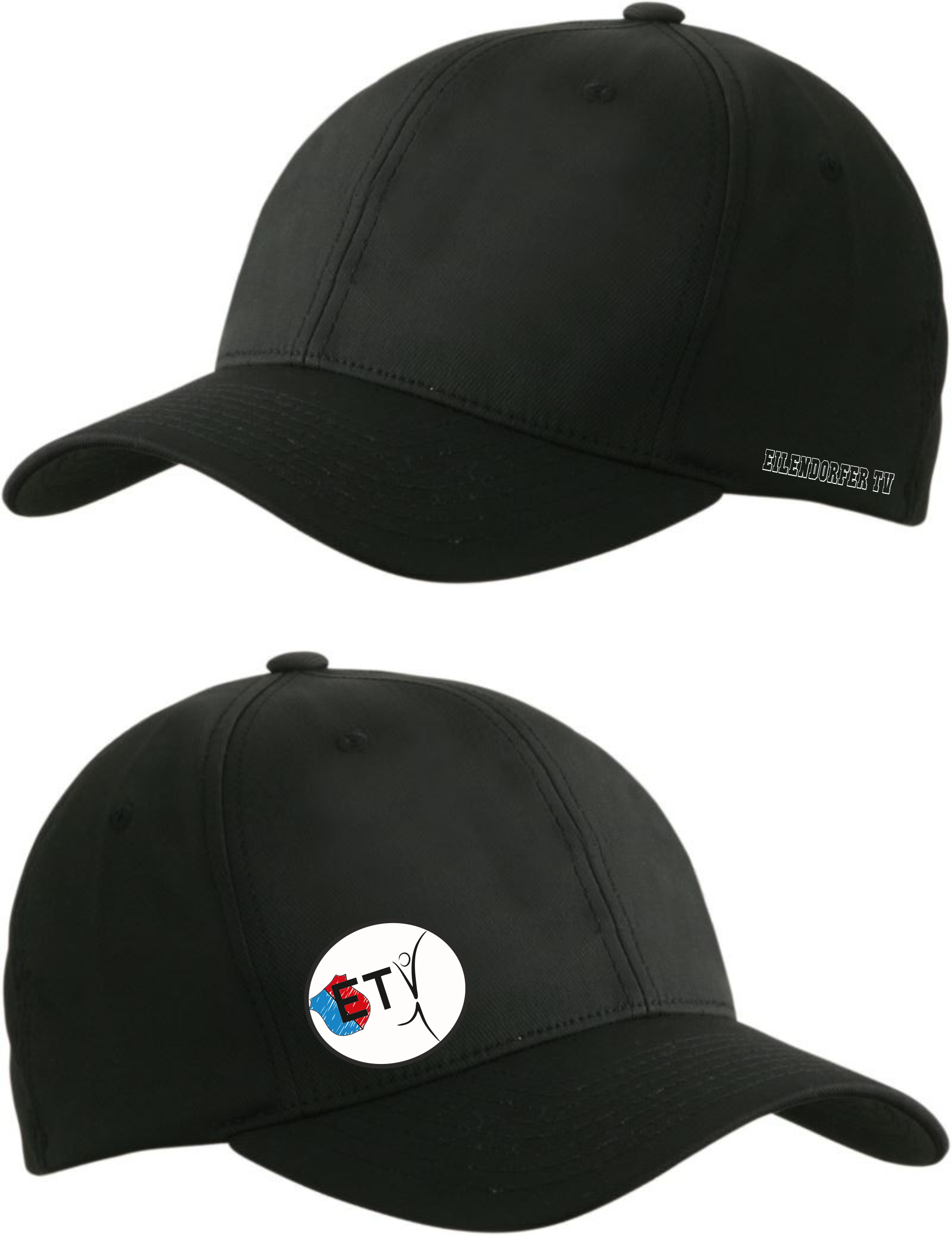  Artikelbild 1 des Artikels “Eilendorfer TV Flexfit Kappe Basecap - schwarz mit Emblem und Schrift “