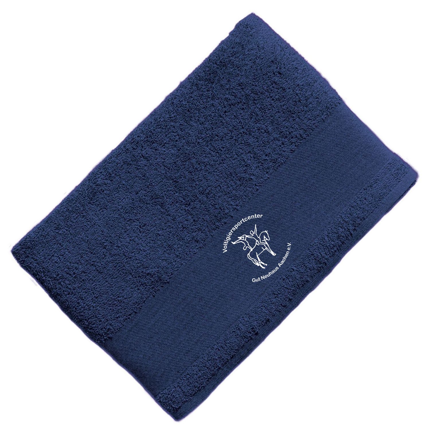  Artikelbild 1 des Artikels “VSC Gut Neuhaus
 Duschtuch / Handtuch navy mit Wappen 50x100cm - 500g/m² “