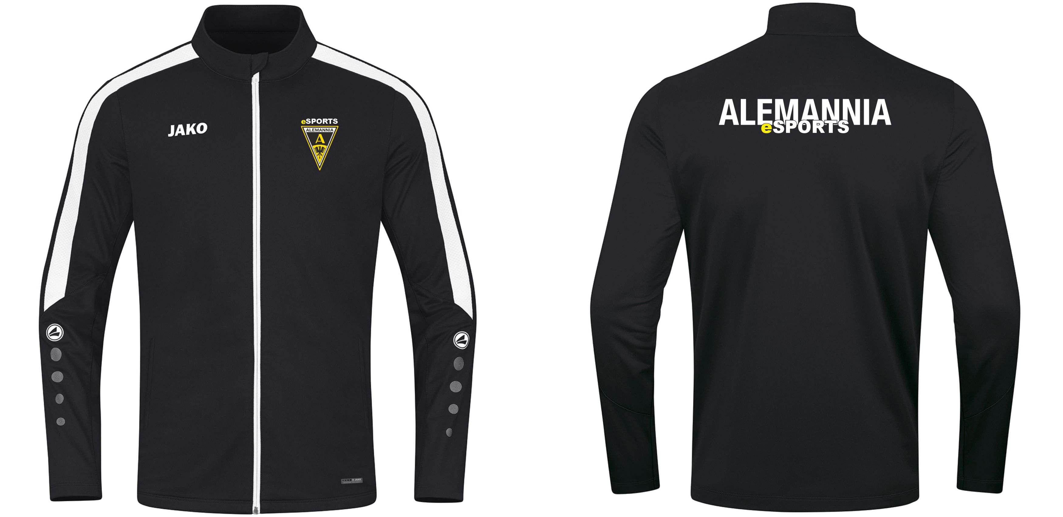  Artikelbild 1 des Artikels “Alemannia Aachen eSports JAKO Trainingsjacke Power schwarz Herren | XL“