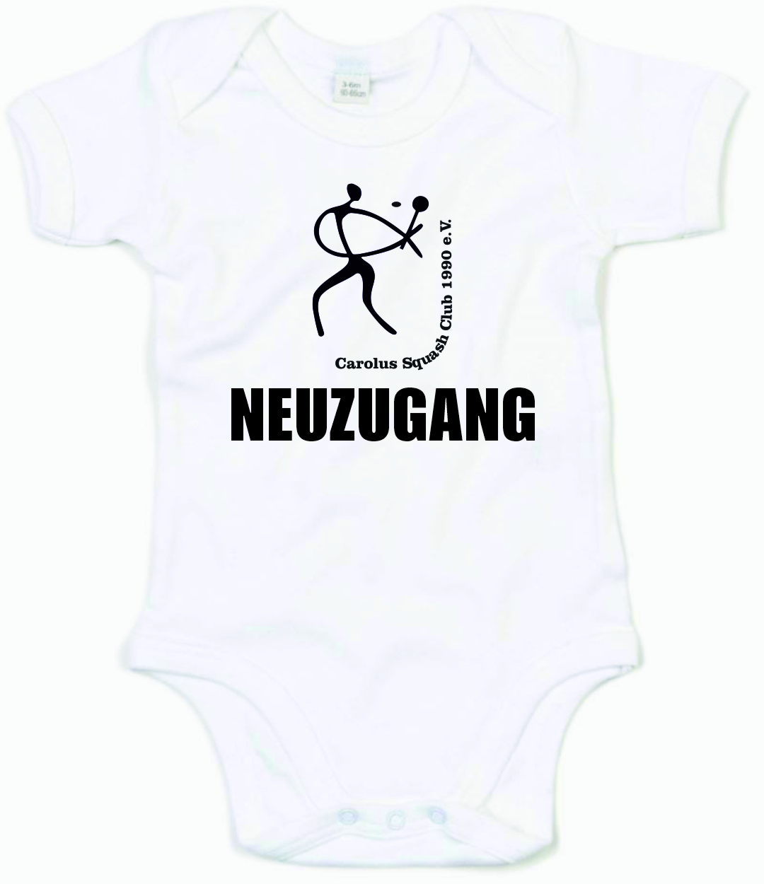  Artikelbild 1 des Artikels “Carolus Squash Club NEUZUGANG Baby Body Strampler 6-12M “