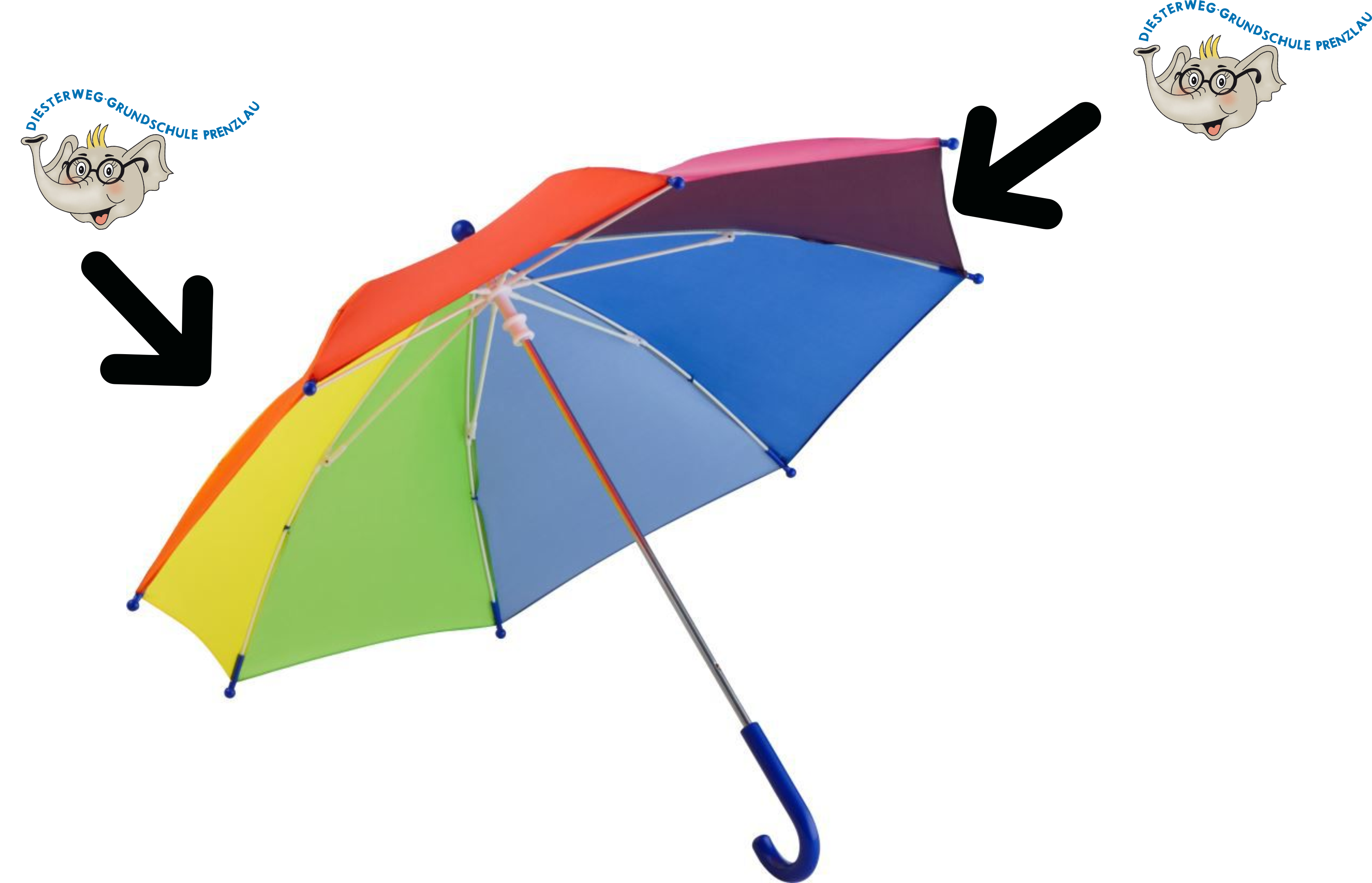  Artikelbild 1 des Artikels “Diesterweg-Grundschule Prenzlau Kinder Regenschirm “